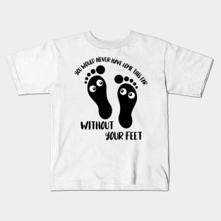 Foot care pedicure podiatrist nail salon gift Kids T-Shirt